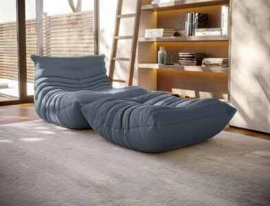 Modern Lazy Sofa With Ottoman11