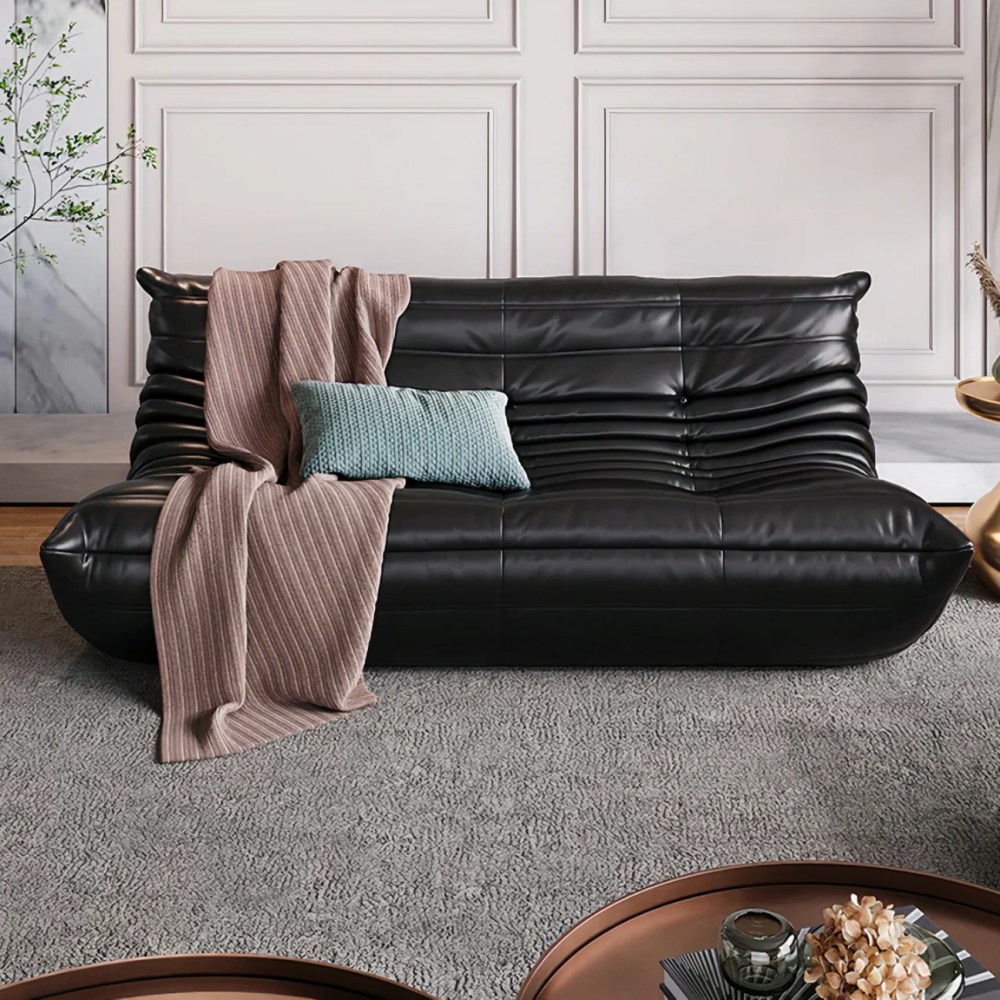 black leather togo