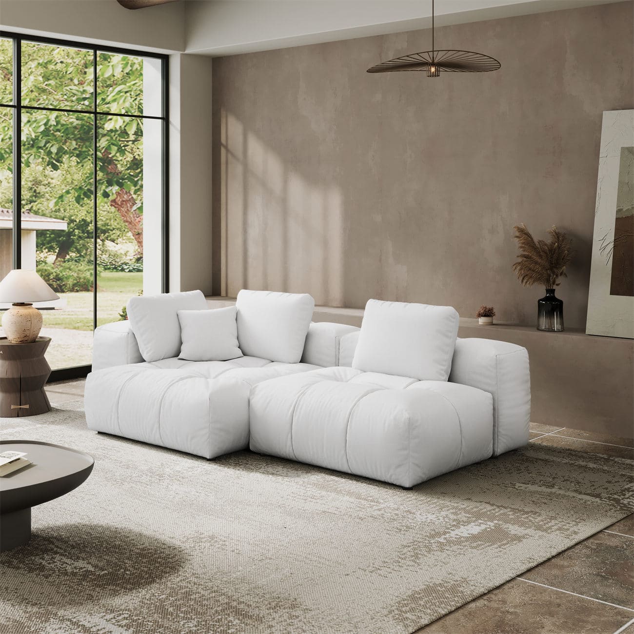 Felix Sofa 2 Pieces modular couch - Intuition Decor