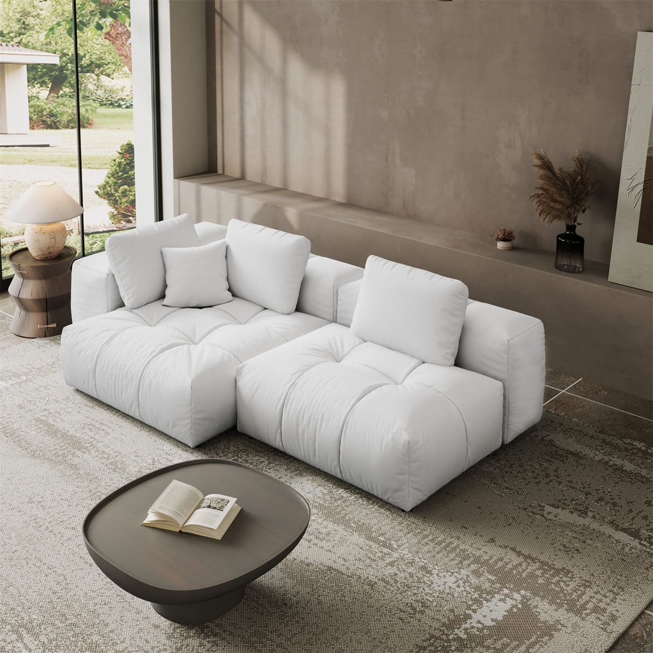 Felix Sofa 2 Pieces modular couch - Intuition Decor, image size:1300x1300