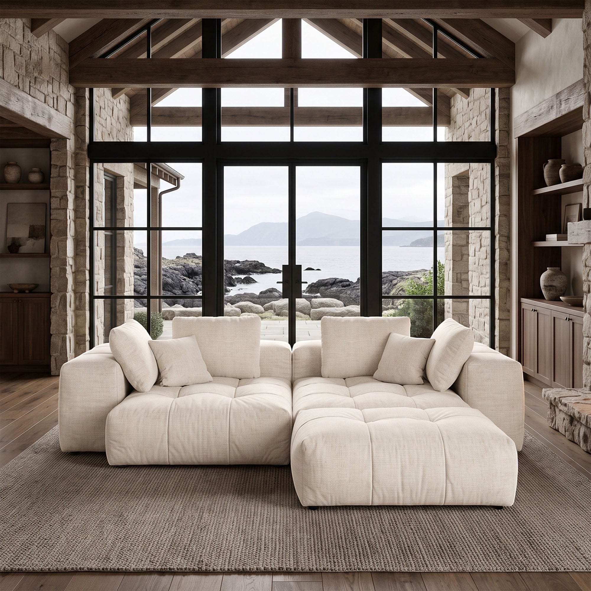 Felix Sofa Loveseat with Ottoman
