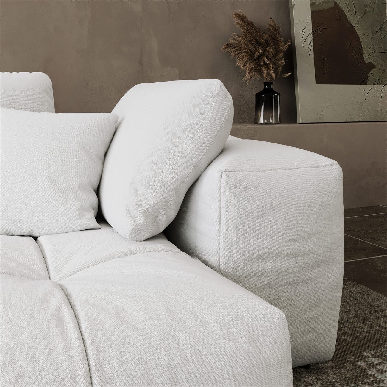 Felix Sofa Loveseat with Ottoman - Intuition Decor