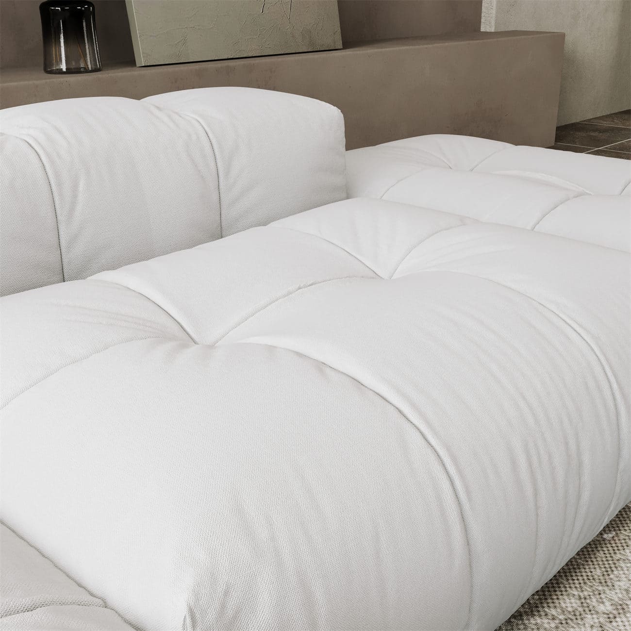 Felix Sofa Loveseat with Ottoman - Intuition Decor