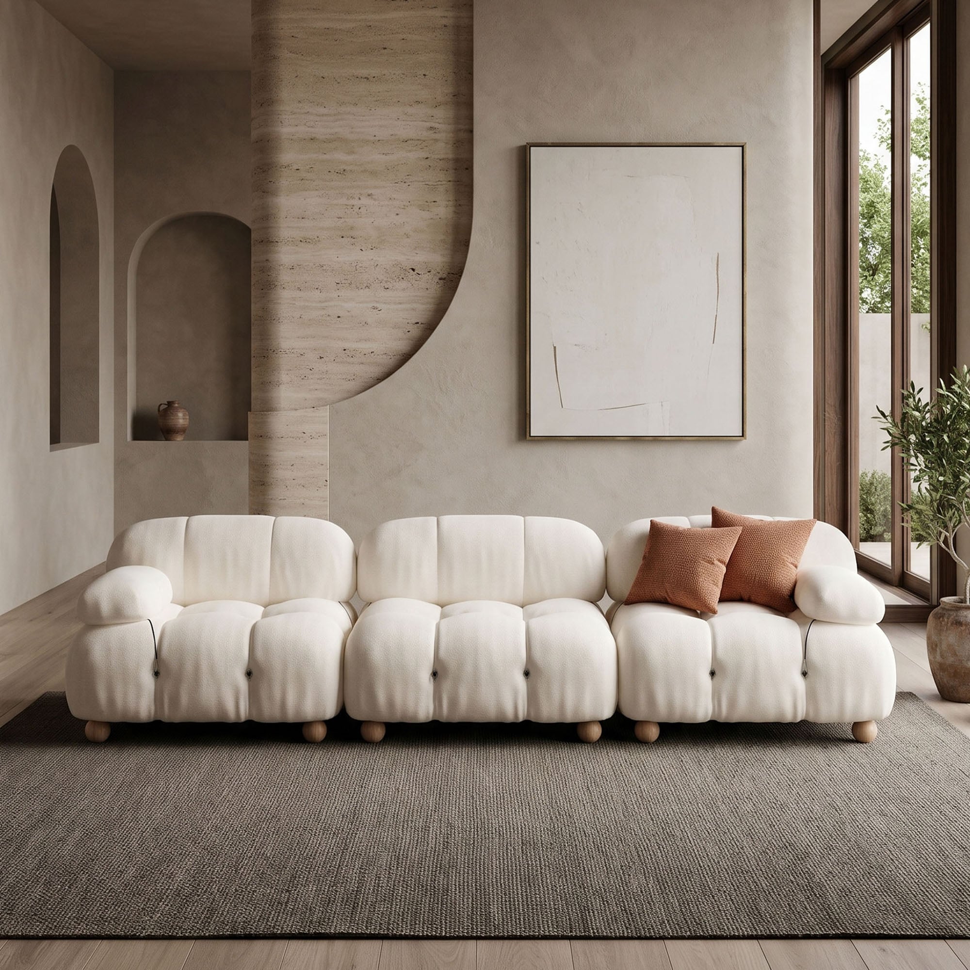 Alessi Modular Sectional Sofa 3 Seater