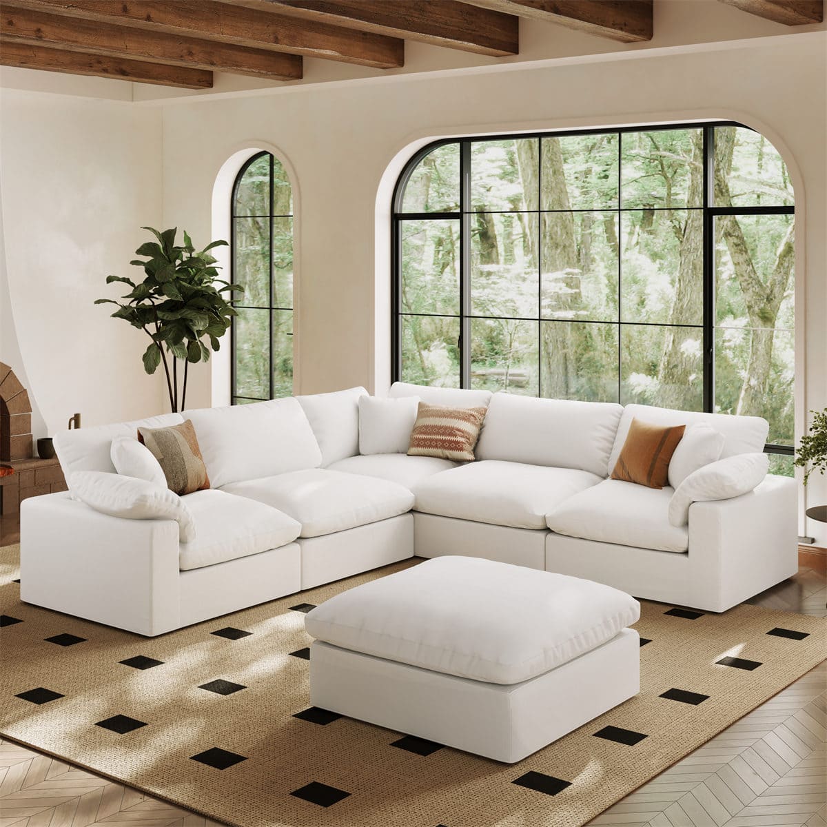 Nubes Cloud Classic Ottoman - Intuition Decor