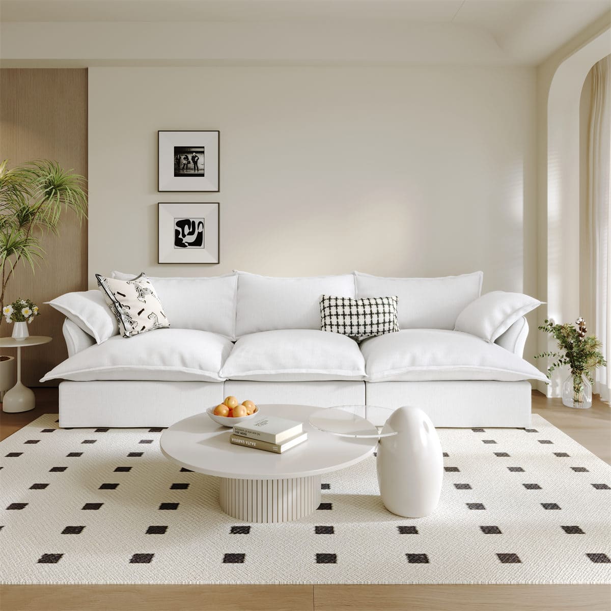 Cozyee Sofa Sectional 3 Seater - Intuition Decor