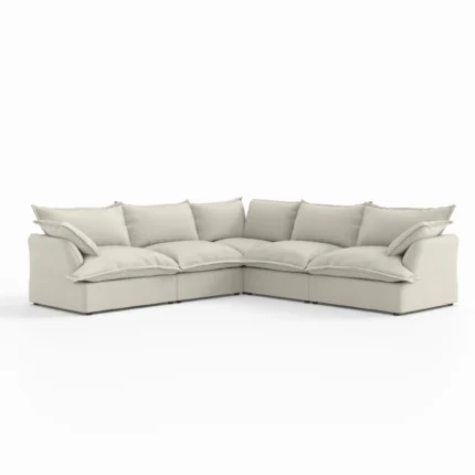 Cozyee Sofa Sectional V Shape 5 Pieces Closed Modular