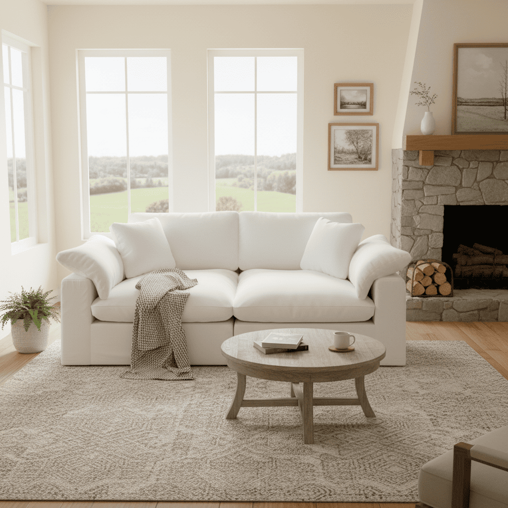 Nubes Cloud Classic Loveseat 2-Piece Modular Sofa - Intuition Decor