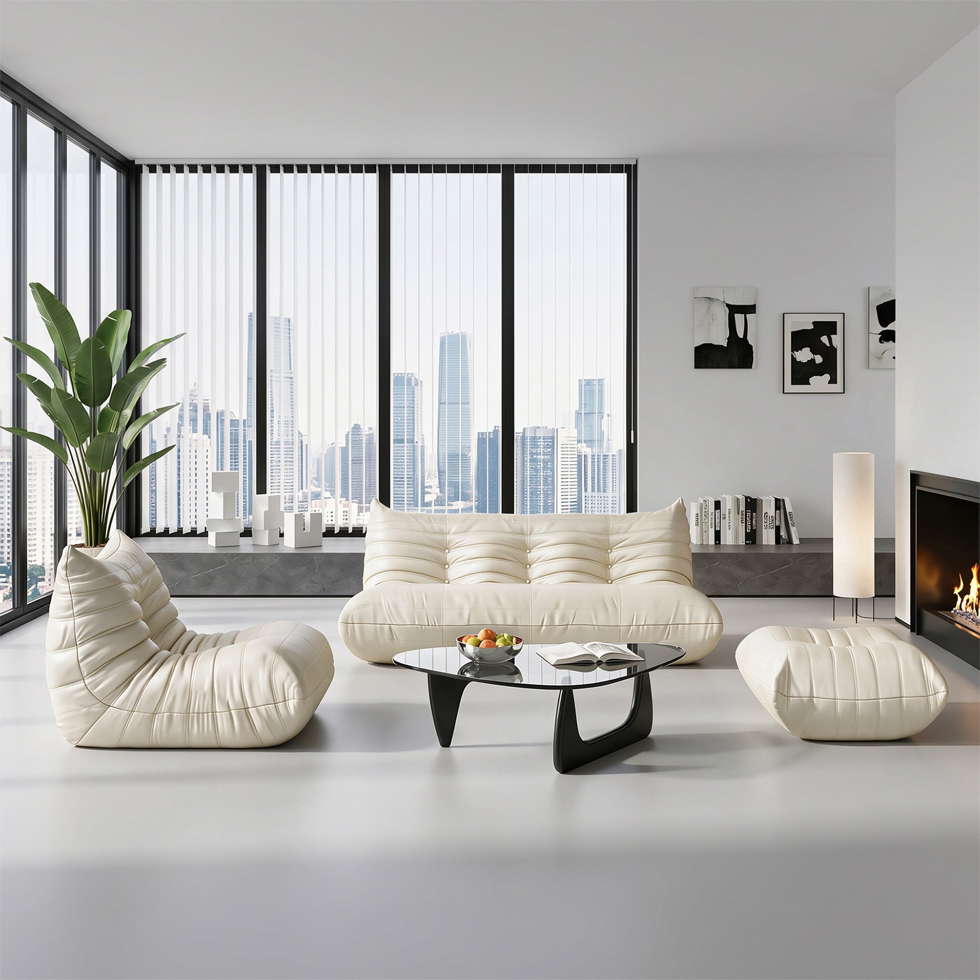 Maggis Caterpillar Sofa Bundle Deal Single Seater and 3 Seater and Ottoman for 5