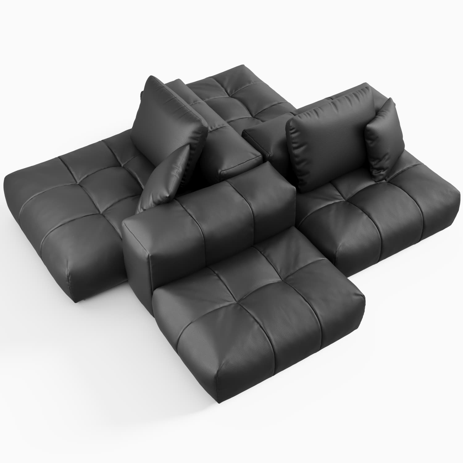 Felix Sofa 4 Pieces Square Modular Couch