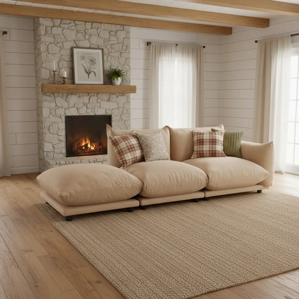 Bellus Upholstery Modular Sofa Open End
