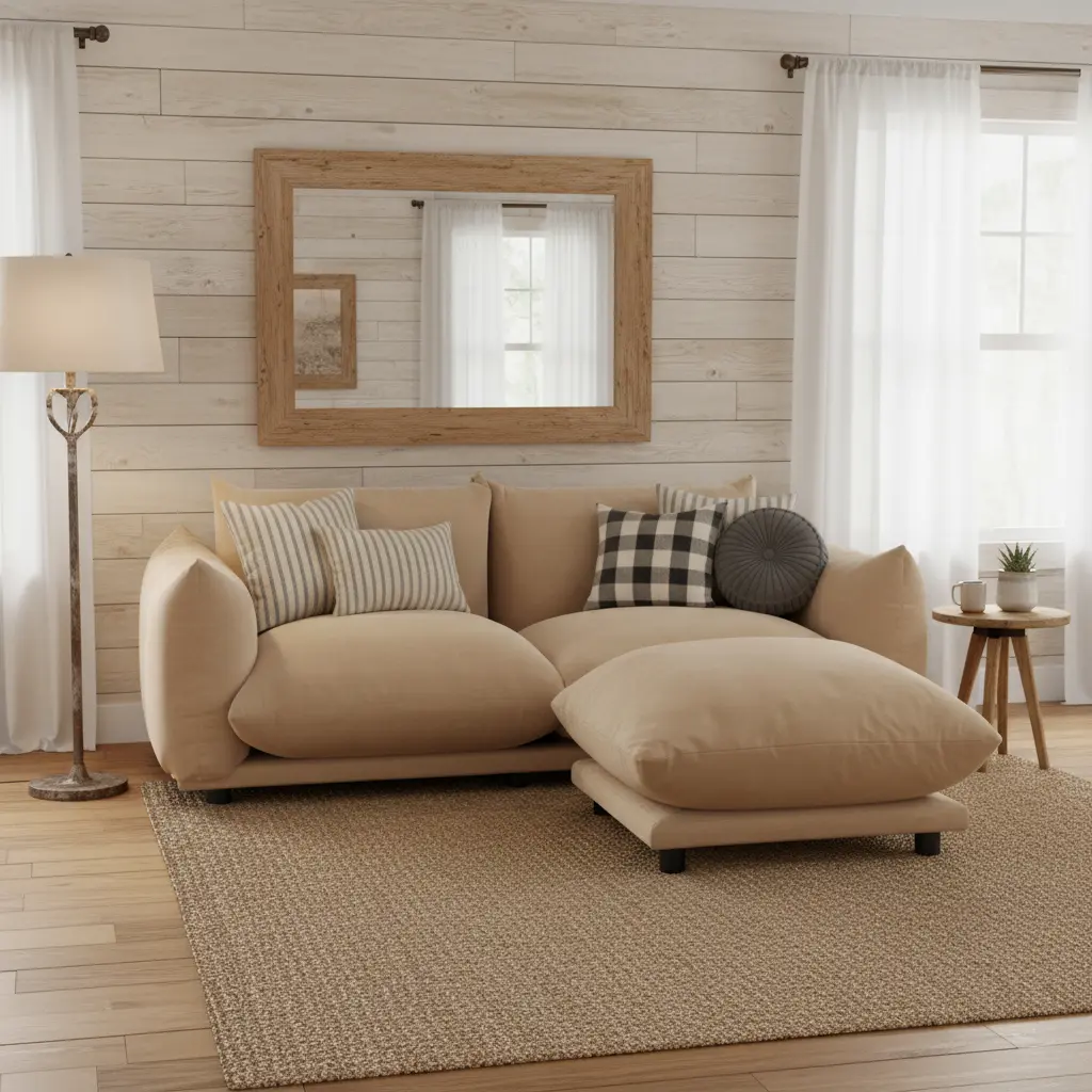 Bellus Upholstery Modular Sofa Loveseat with Ottoman